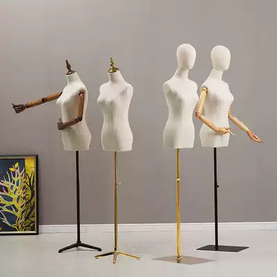 Female model mannequin stage dummy body with hands Half body full body Male shooting window Women's clothing store props clothes display shelf