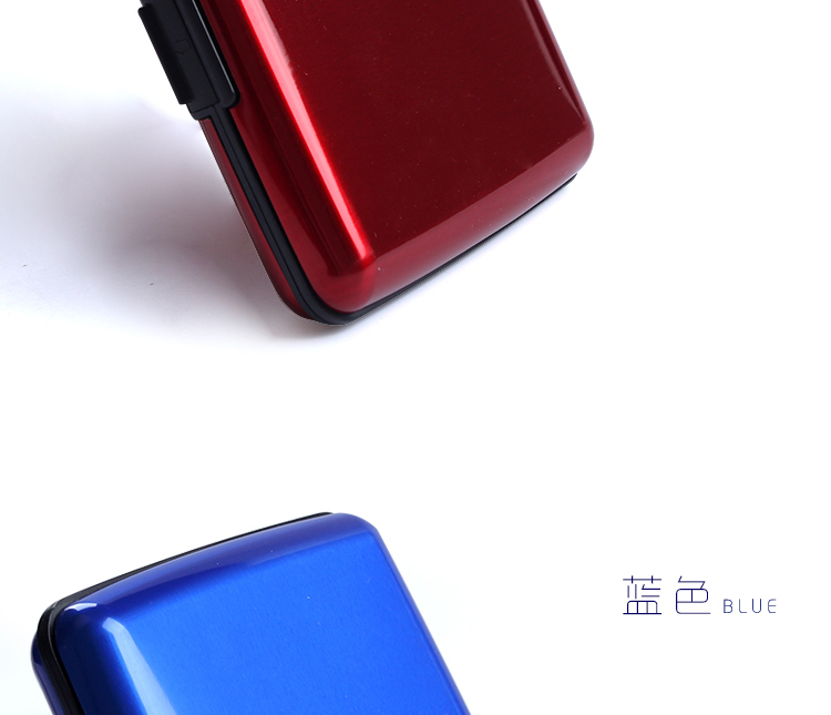 Kim loại chống thông tin thẻ RFID bị đánh cắp gói thẻ bằng lái xe bằng nhôm hộp lái xe thẻ kinh doanh chủ thẻ chứng chỉ ví ví tiền nữ