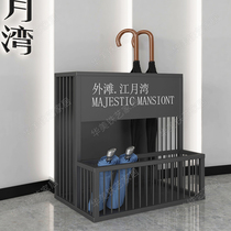 Customizable multi-function household umbrella storage rack Wrought iron umbrella rack Sales department Commercial street Hotel lobby umbrella rack