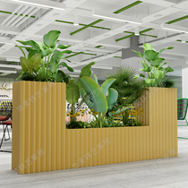 Large creative flower box Flower trough Commercial street cafe pendulum mobile combination outdoor Wrought iron custom modern flower bed