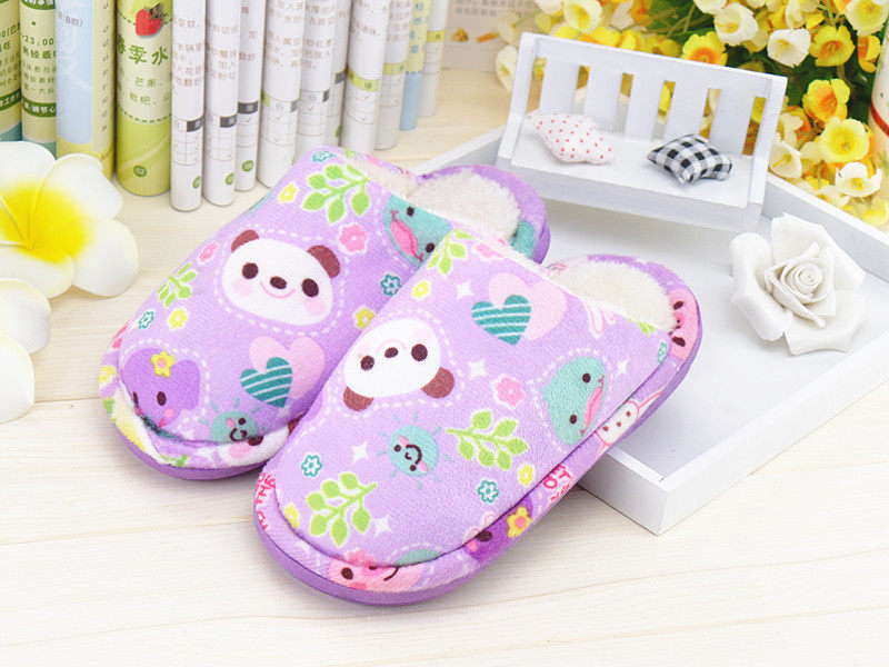 Pantoufles enfants en suède pour hiver - semelle autre - Ref 1015460 Image 57