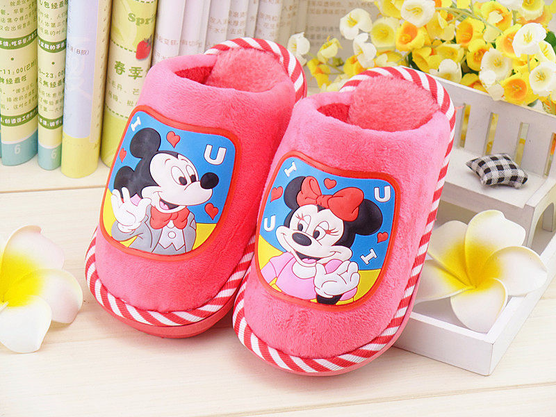 Pantoufles enfants en suède pour hiver - semelle autre - Ref 1015460 Image 54