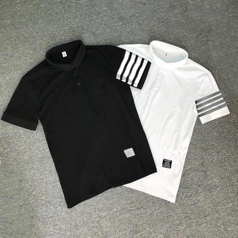Men's Short-Sleeved T-Shirt Polo Shirt 2025 Summer New Style Lapel Half-Sleeved Top Trbottomy Casual Versatile Bottoming Shirt