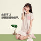 New EcoCos spring and summer women's nightgown thin casual home wear can go out pajamas soft, breathable, cool and smooth