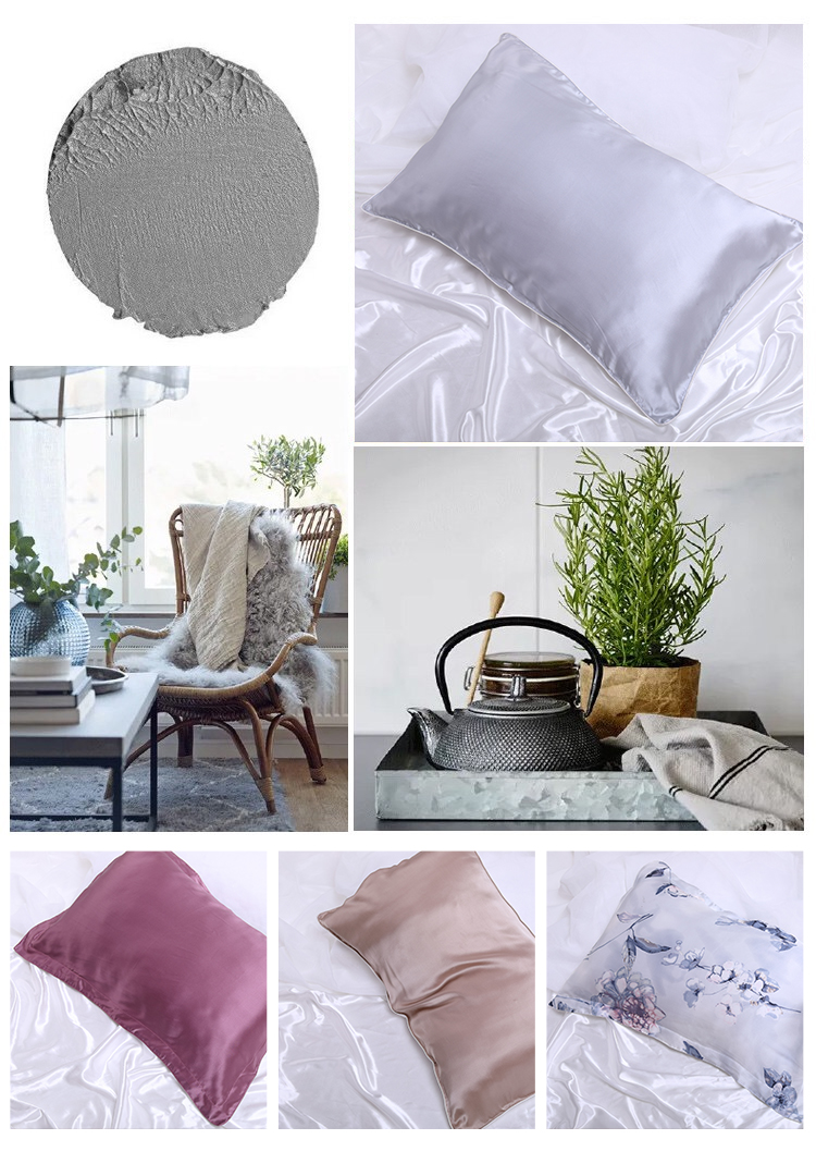 Home Chí Cheung lụa nặng gối 100% lụa dâu đơn sắc đẹp gối bao gồm các trường hợp gối 48 * 74 tử quốc gia - Khăn gối vỏ gối nằm