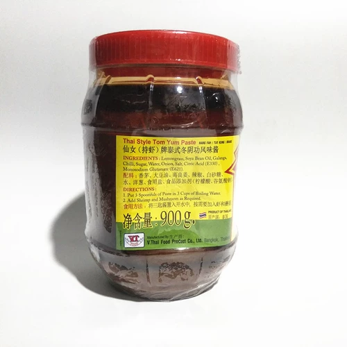 Бесплатная доставка, импортированная из Таиланда, сказочный бренд Tom Yum, суп со вкусом соуса Fairy, креветки, соус для супа Tom Yum, чатни, 900 г