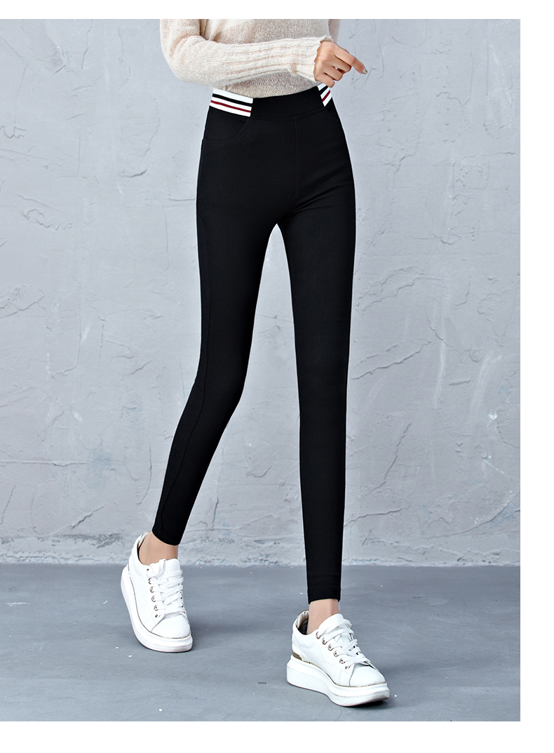 Quần legging nữ 2019 phiên bản Hàn Quốc mới của quần đen hoang dã xuân hè mặc quần lửng nữ mùa xuân nhỏ quần mỏng - Khởi động cắt quần ống rộng nữ đẹp