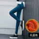 Cộng với quần legging nhung dày mặc quần bó sát màu đen 2018 phiên bản mới của Hàn Quốc mùa thu đông quần ấm