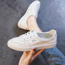 CCVV2022 Spring Summer New Small White Shoes Han Edition Genuine Leather Comfort Casual Sports Student Lefu Shoes Womens Single Shoe Tide