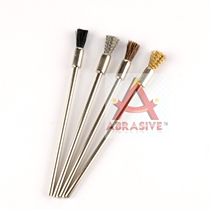 Polished Flower Head Pen Brush Rust Brush Nylon Brass Wire Horse Mane Lengthened Deep Groove Brushed Head 100mm Mini Polished Brush