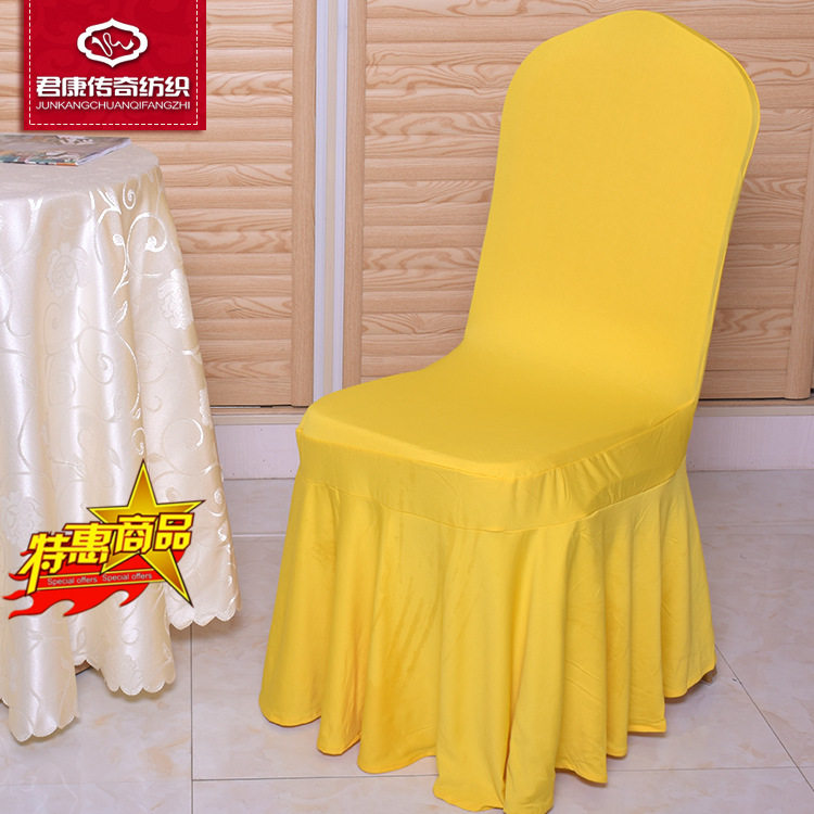 Hotel chair cover wedding banquet Skirt Hem pleats slim fit elastic slim fit Stool Cover Hotel Table Bench Sleeve