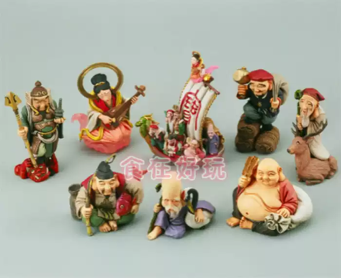 日本正版海洋堂TAKARA2003年福神根付七福神盒蛋-淘寶Taobao | 天貓Tmall