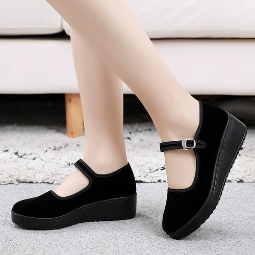 Высокие рабочие туфли для матери, мягкая подошва, против усталых ног