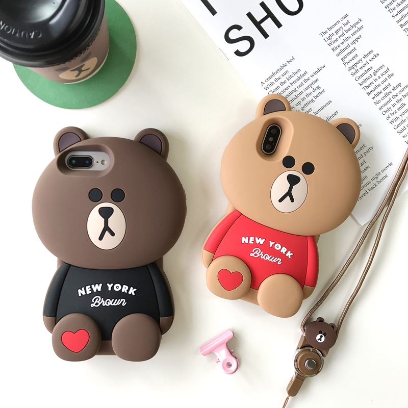 Care Bear-Themed Phone Case Suitable for Apple 16 Pro Max, Apple 15 Plus, Anti-Drop Xr/7 Plus Silicone, Cartoon 8, 14 Pro Max, Apple 13 Phone Case, 11 Protective Case, 12 Silicone Anti-Drop 15