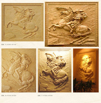 Sandstone relief European character garden exterior wall decoration villa hotel front desk KTV karaoke bar bath background decoration