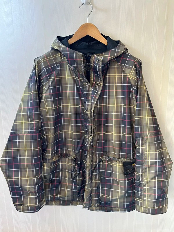 Little Fox Reversible Plaid Jacket Japanese Niche Casual Versatile Waterproof Functional Trench Coat