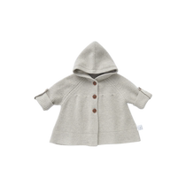 SaintBuD Autumn and Winter 2024 New Fashionable Childrens Baby Knitted Sweater Cashmere Cape Small Jacket