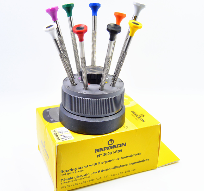 Swiss import BERGEON 30081-S-9 Fitted Screwdrivers Suit Screws Screwdriver 