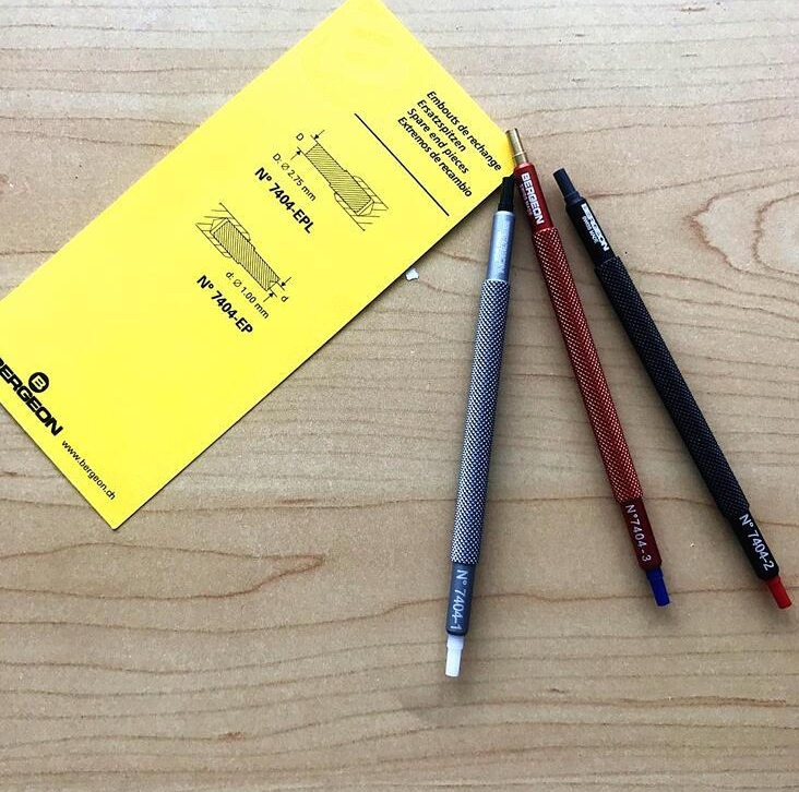 Workout tool Swiss native BERGEON 7404 gel-head Needle-Mounted Needle Pen Hand Gauge