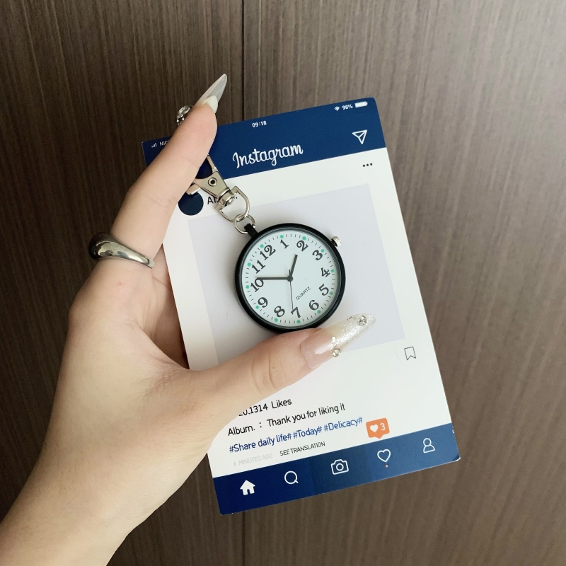 Simple Student Party Watch for Civil Service Exams, Silent, Fashionable Pocket Watch for Middle and High School Students, Trendy and High-Looking Quartz Watch