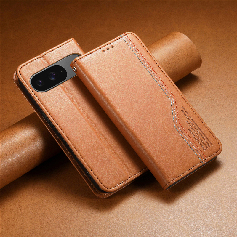 Suitable for Google Pixel 8 Phone Case, Pixel 9 Pro Flip Cover with Magnetic Suction, Google Pixel 10 Anti-Drop, Pixel 7 Card Slot Leather Case, Pixel 10A Full Protection Case, 9XL Phone Case