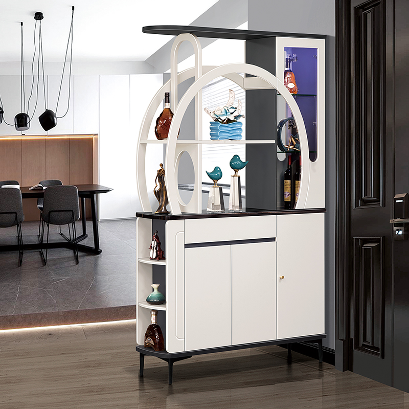 Modern light luxury living room entrance cabinet screen partition cabinet wine cabinet integrated simple entrance hall cabinet shoe cabinet decoration cabinet