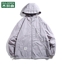 Mulinsen Ice Silk Sun Protection Clothing Mens Summer New Trendy Brand Anti-UV Outdoor Fishing Breathable Thin Sun Protection Clothing