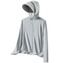 Mulinsen Ice Silk Sun Protection Clothing Womens Outdoor Summer Thin Breathable Anti-UV Hat Brim Shade Cycling Sun Protection Clothing