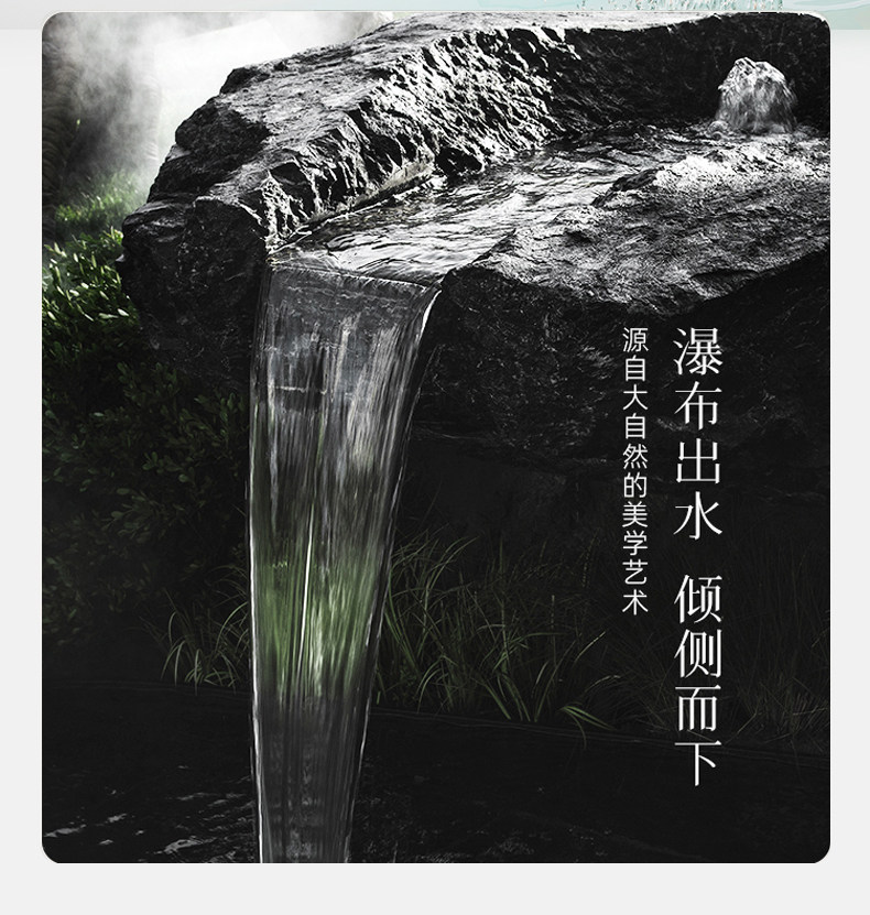 Cross-border waterfall hot and cold water faucet, American washbasin faucet, countertop basin, washbasin, bathroom cabinet Specification drawing