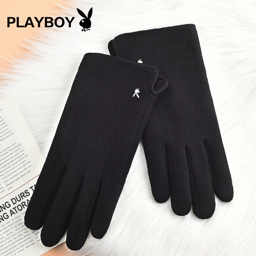 Playboy, мужские удерживающие тепло утепленные зимние ветрозащитные перчатки