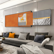 Modern simple living room decorative painting light luxury abstract mural elk overlay painting sofa background wall Crystal porcelain painting hanging painting