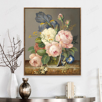 Bedroom cross-stitch embroidery flower fresh 2021 New embroidery small piece line embroidery living room European style handmade diamond painting