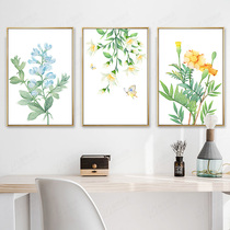 Fresh flower cross stitch 2021 New Flower living room thread embroidery simple restaurant own embroidery hand-made dining room