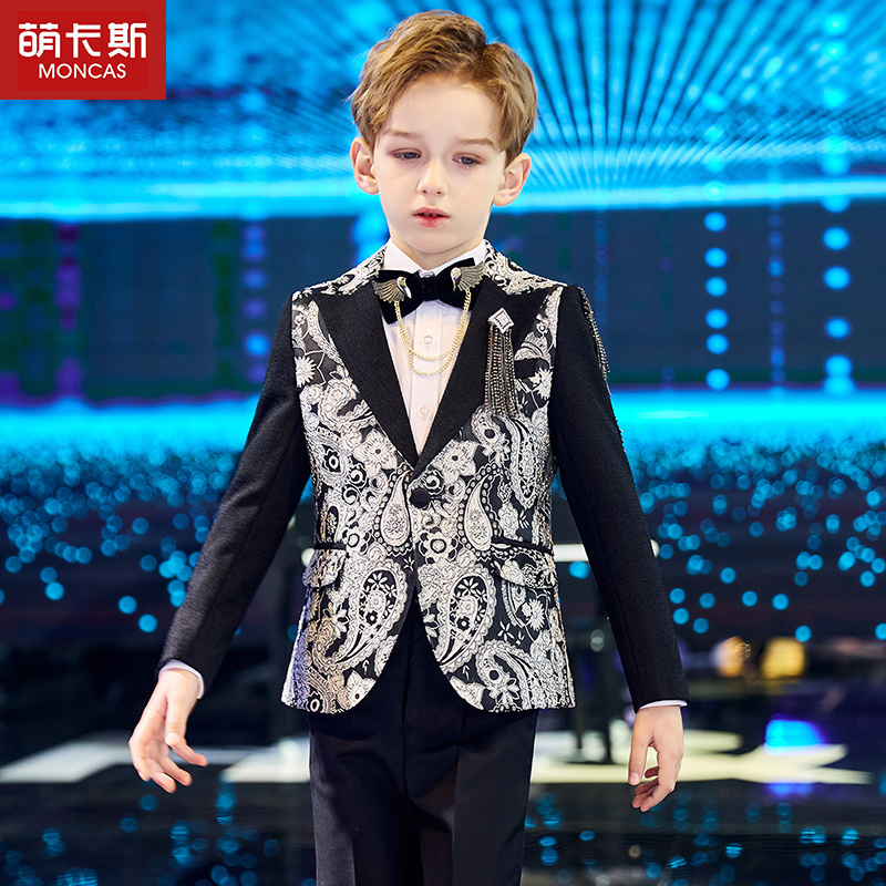 Boy Walking Show Suit Piano West Suit School Play Dress Children Gowns Small Host Wedding Flower Boy Costumes