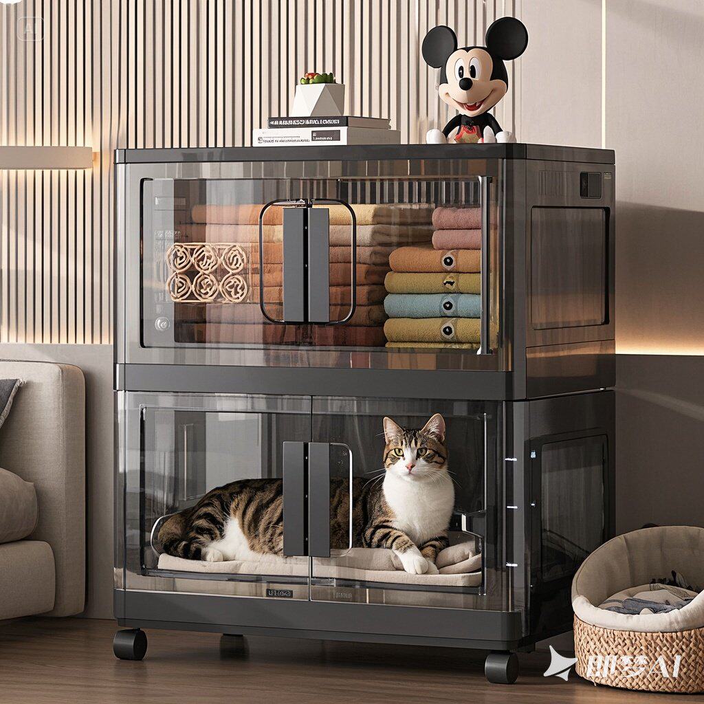 🏠 Pet storage savior | Kapachi cat supplies storage box & cat bed ...