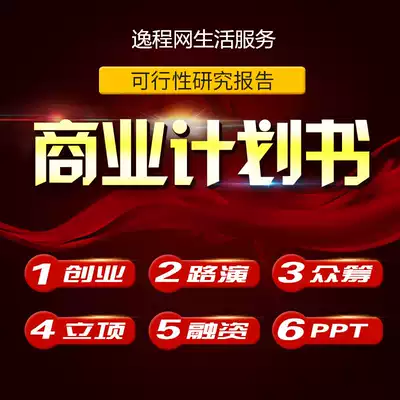 Tmall operation business plan BP venture Project Financing Roadshow PPT feasibility study report written