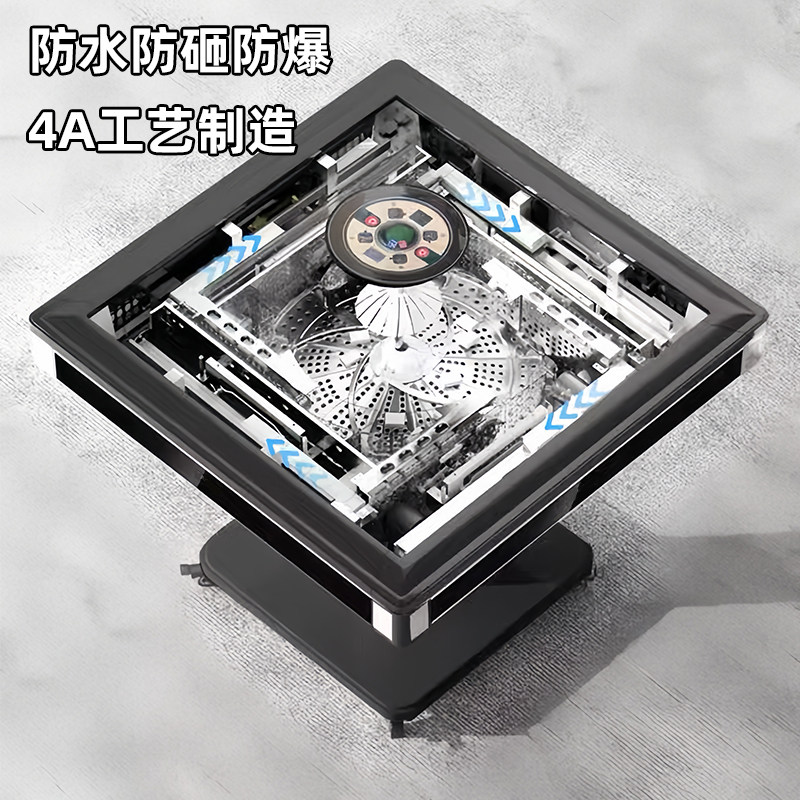 [Cyclone Series]Fully Automatic Roller Coaster Mahjong Machine for Home Use, Silent Folding Mahjong Table, Dual-Use Mahjong and Dining Table