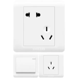 德力西 Switch Socket Office Store 86 Dark Installation One Open Five -Hole Condiener 16a панель настенного гнезда 5