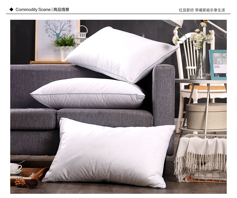 Đậu đỏ nhà dệt gối mềm khách sạn năm sao gối lõi sinh viên độc thân ký túc xá gối cổ cặp đôi - Gối gối tre