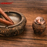 Ветрозащитная зажигалка, ретро пепельница, комплект для офиса, китайский стиль