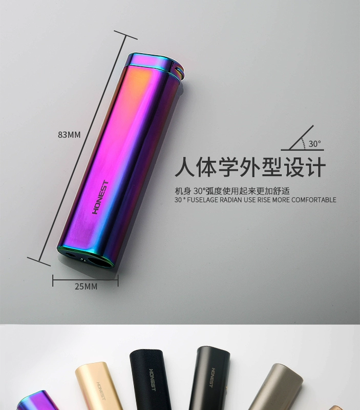 Baicheng dây vonfram chính hãng nhẹ hơn sạc USB với đèn LED kim loại đa chức năng bật lửa điện tử để phát triển chữ shop bật lửa độc la