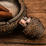 Ветрозащитная зажигалка, ретро пепельница, комплект для офиса, китайский стиль