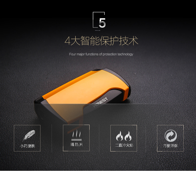 Baicheng chính hãng đôi thẳng nhẹ gió nhẹ bơm hơi cá tính nam sáng tạo cầm tay hút xì gà nhẹ hơn hột quẹt khò