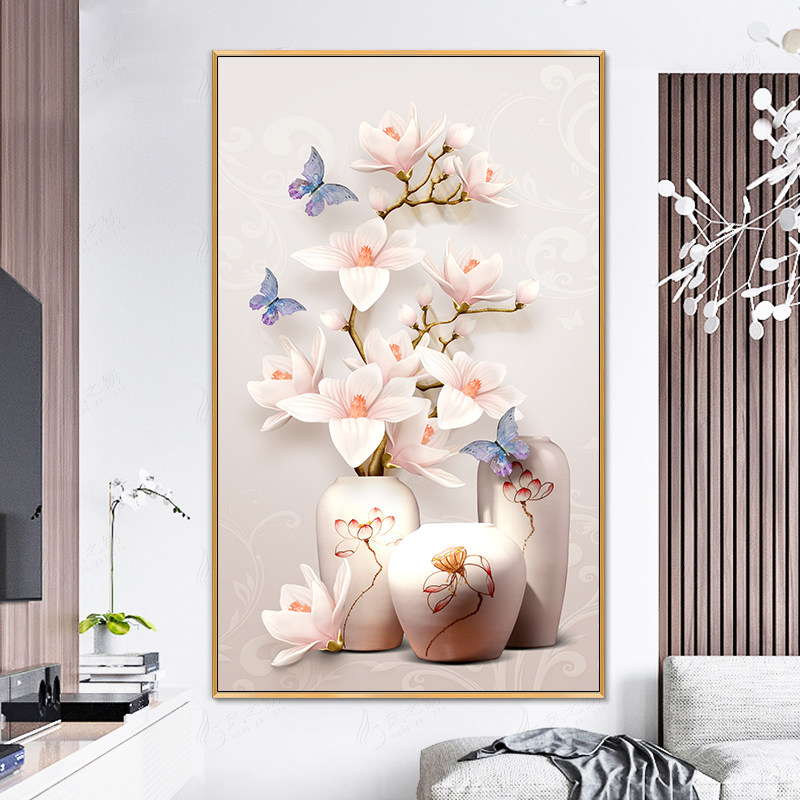 3d Cross Stitch 2022 New Show Living Room Line Embroidered Jade Orchid Genguan Vertical Plate Aisle 2021 Dining Room Small