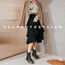 Wenzhou 501 photography Womens shoes bust model photo Korean high-end light luxury high-heeled single shoes fashion boots