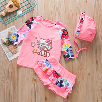 Children's Swimsuit Girl Split Swimsuit Princess Cute South Korea ins Child Girl Bao Yang Qi 2021 New