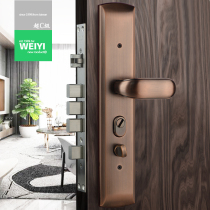 Weiyi WY 304 stainless steel anti-theft door lock double fast Super C class door lock L68-015 red bronze bronze