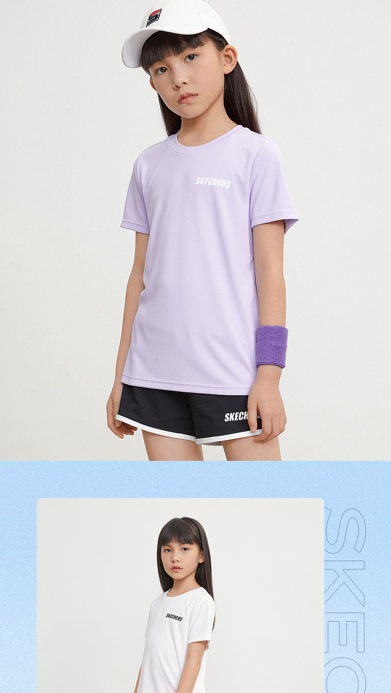 Skechers斯凯奇 儿童 速干T恤 图10