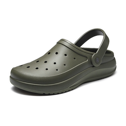 Skechers 남자 구멍 신발 해변 샌들 편안한 통기성 슬리퍼 가벼운 거품 신발