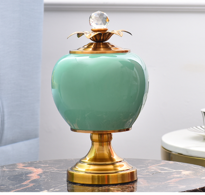 Now contracted sitting room table light key-2 luxury household soft adornment mesa of ceramic vase floral suit furnishing articles